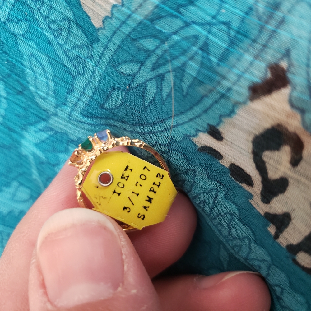 Gold and Yellow Brooch